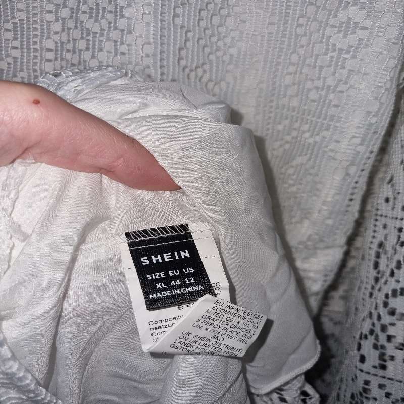 Shein White Lace Dress - Size XL