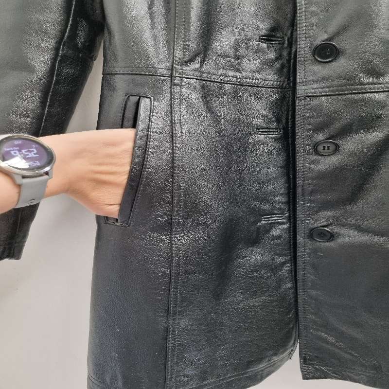 Black Leather Jacket - Size 32 - Great Condition - Truworths