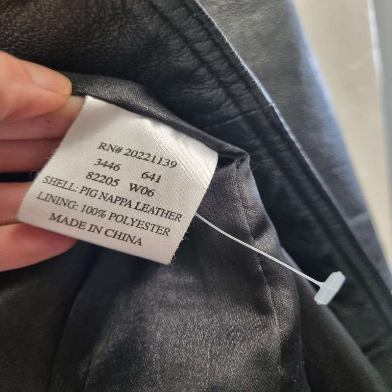 Black Leather Jacket - Size 32 - Great Condition - Truworths