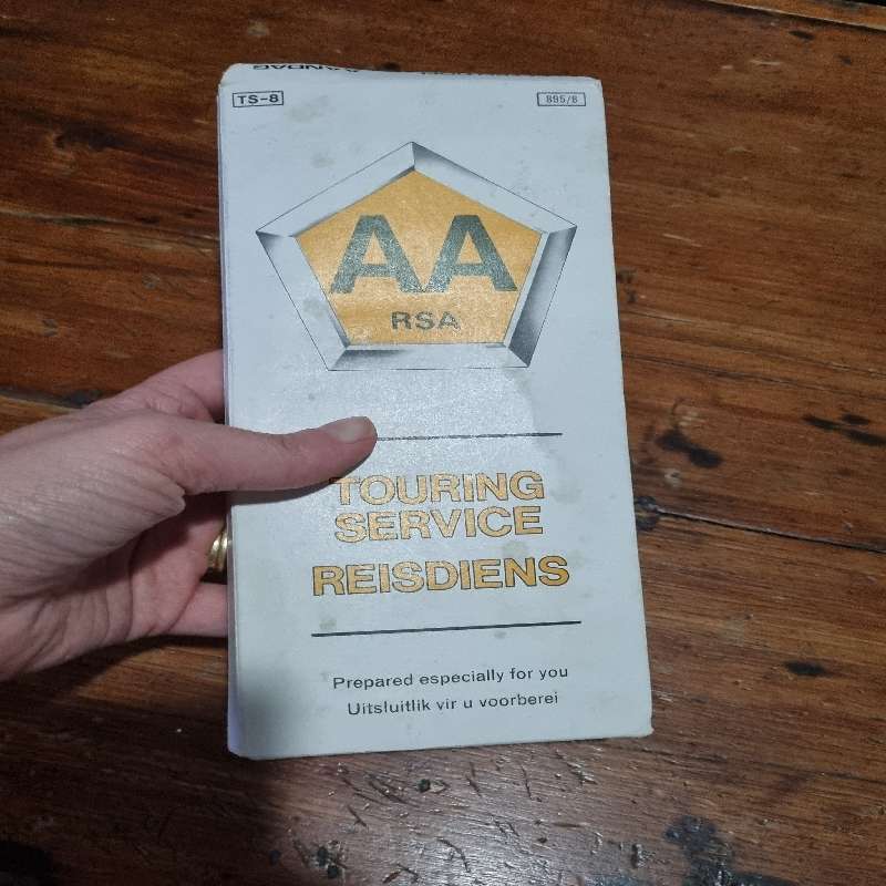 Vintage AA holder with 9 maps including Botswana and Namibia