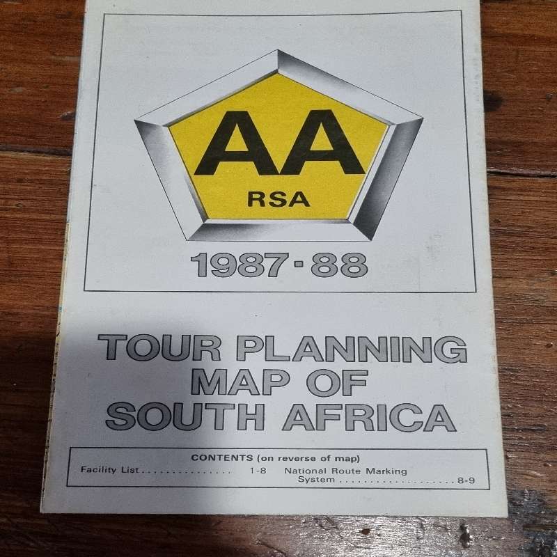 AA Tour Planning Map of South Africa