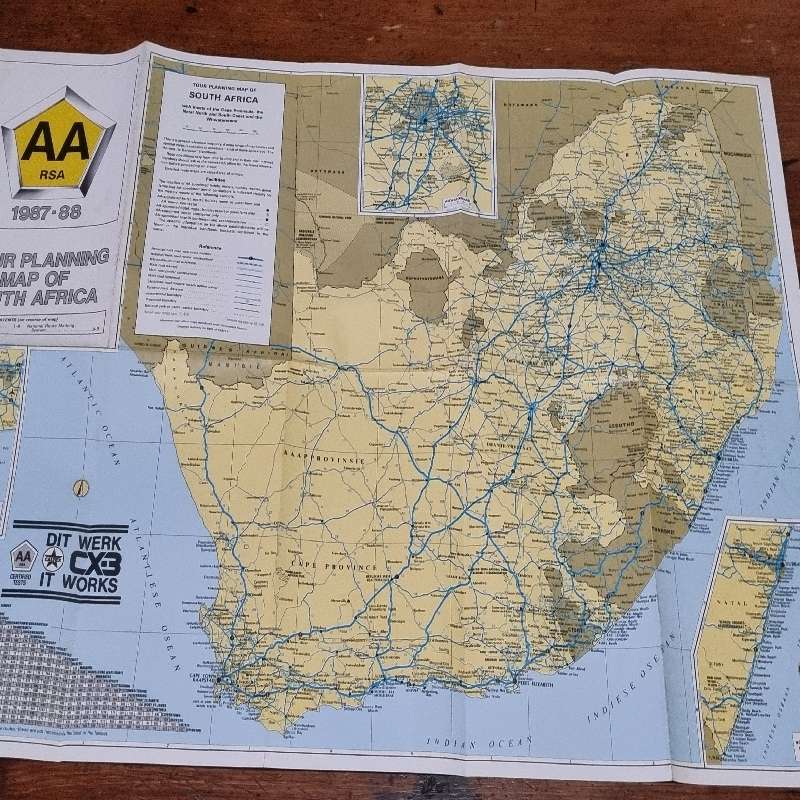AA Tour Planning Map of South Africa