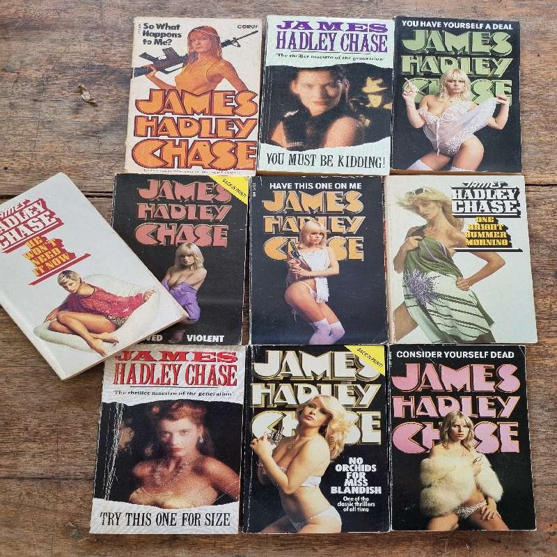 10 x Collectible James Hadley Chase books
