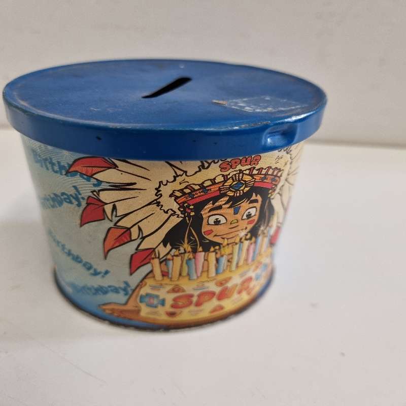 Vintage Spur Money Tin