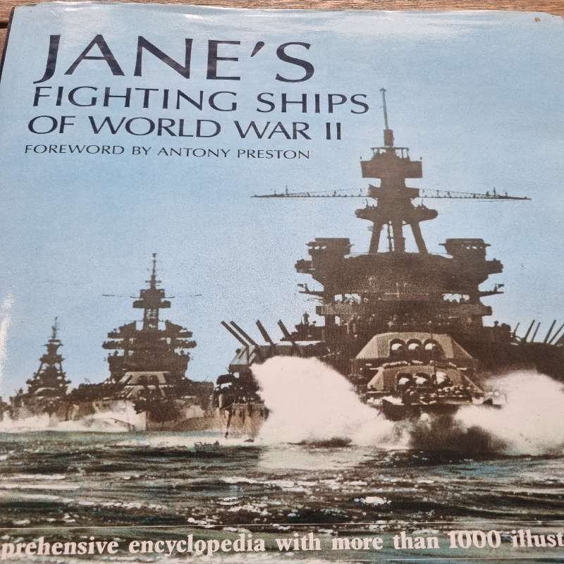 2 x Large Coffee Table Books - Jane's Fighting Ships of WWI and WWII