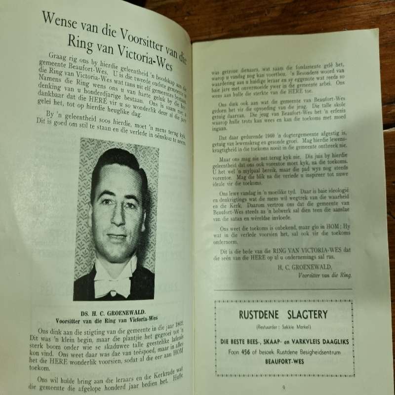 NG Sendinggemeente Beaufort-Wes - Gedenkskrif Eeufees 1862 - 1962