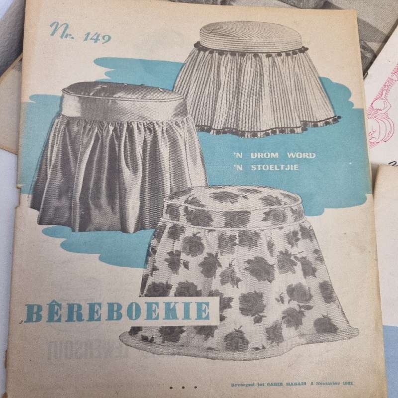 12 x Vintage Sarie Bêreboekies - Vol resepte, patrone en idees - 1950's en 1960's