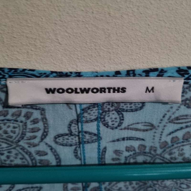 Turquoise and Navy Woolworths Summer Dress - Size M