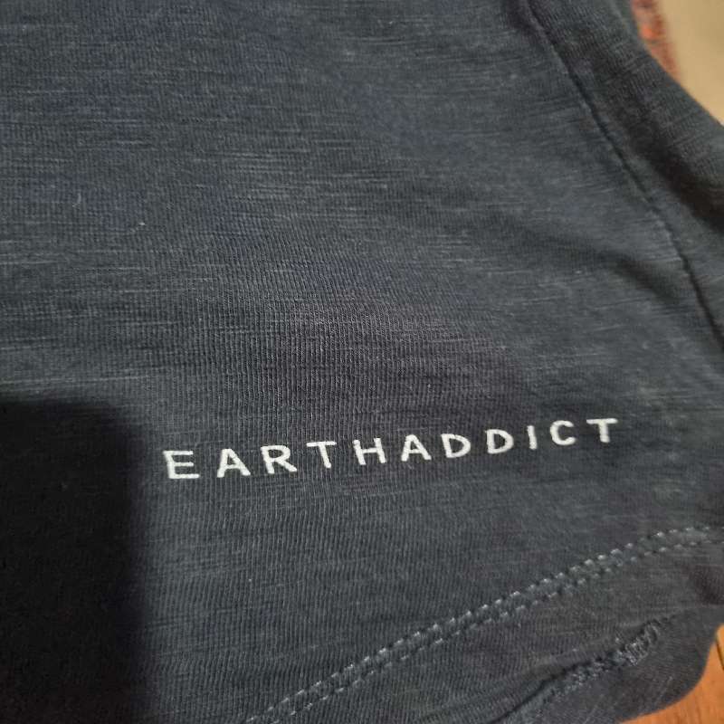 Navy Earthaddict Dress / Long Top - Size 36 - 100% Cotton