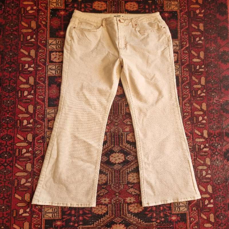RE: Denim Cream Jeans - Size 14