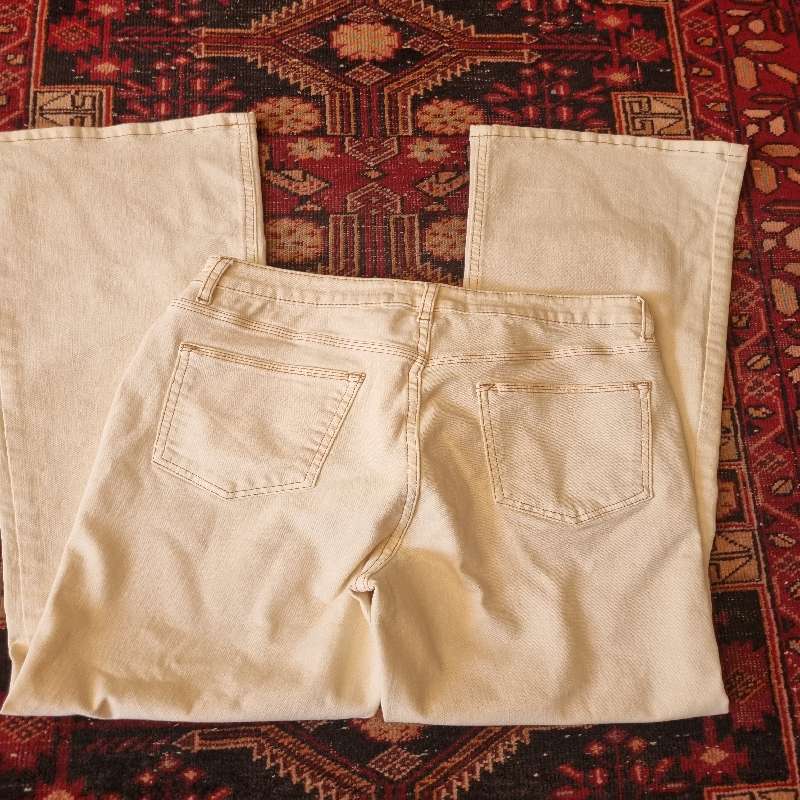 RE: Denim Cream Jeans - Size 14