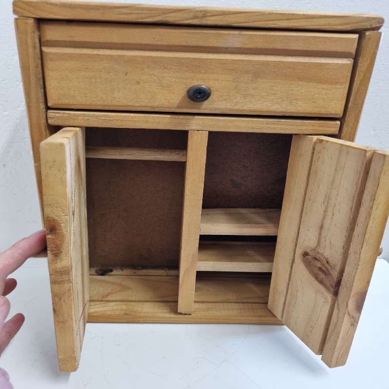 Wooden Barbie Doll Wardrobe - Barbie furniture