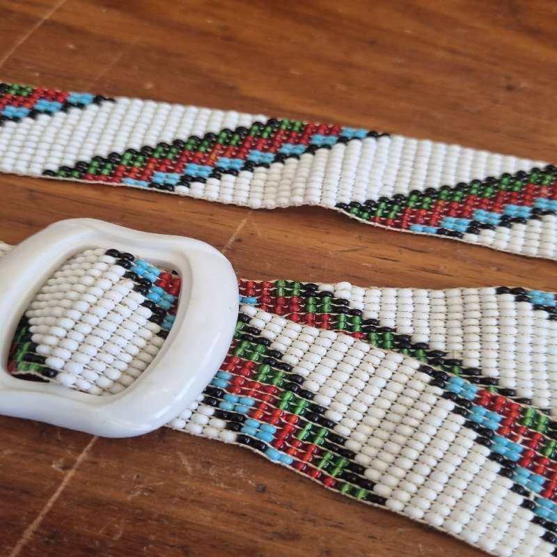 Beautiful Handcrafted Beaded Belt - Retro