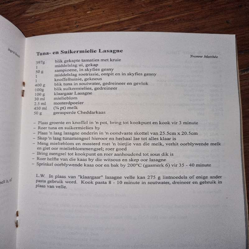 SA Gemeente Londen - Resepteboek - 1994