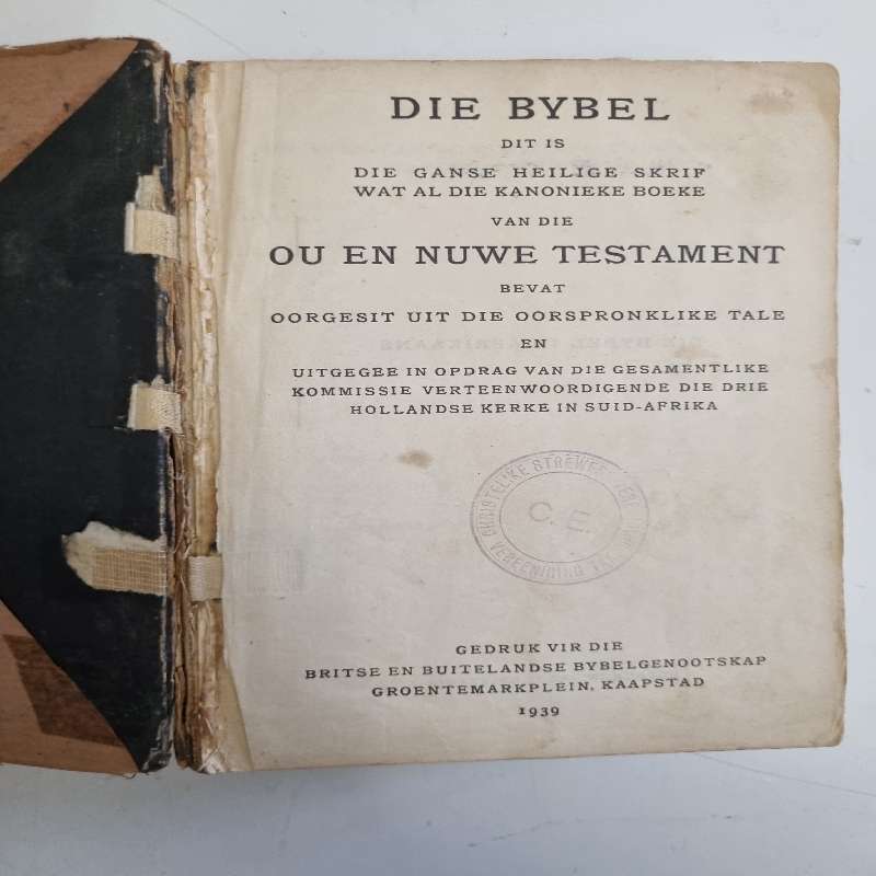Vintage Bible - 1939 Die Bybel