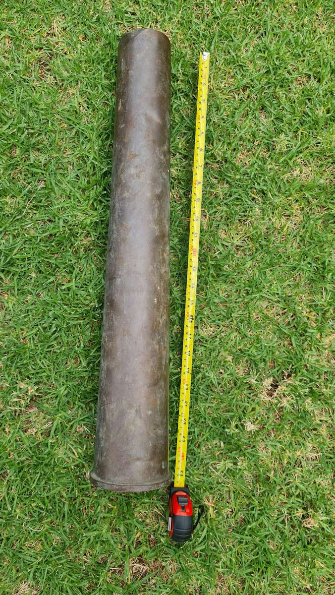 Large Vintage Brass Cannon Shell Casing 76mm