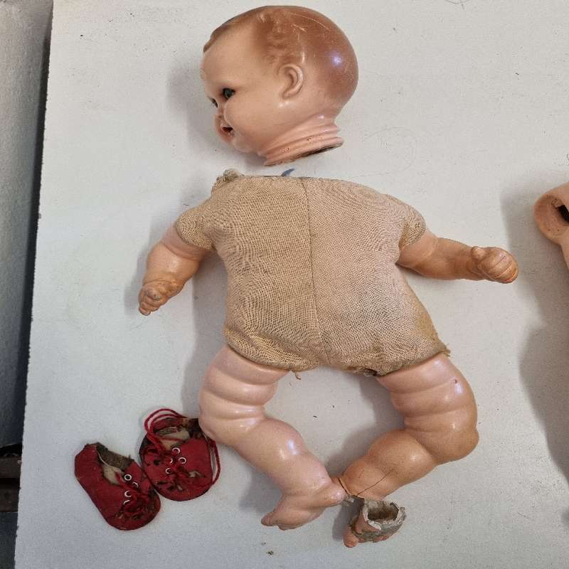 Antique dolls for parts or restoration - See pictures - What you see is what you get