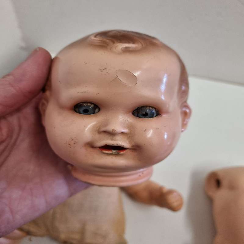 Antique dolls for parts or restoration - See pictures - What you see is what you get