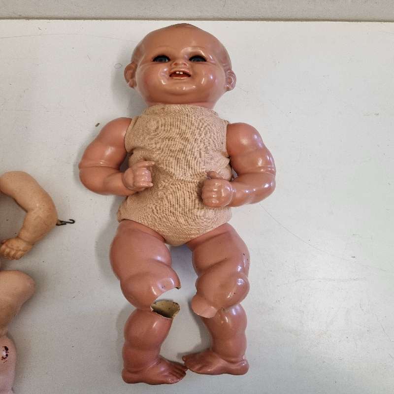 Antique dolls for parts or restoration - See pictures - What you see is what you get