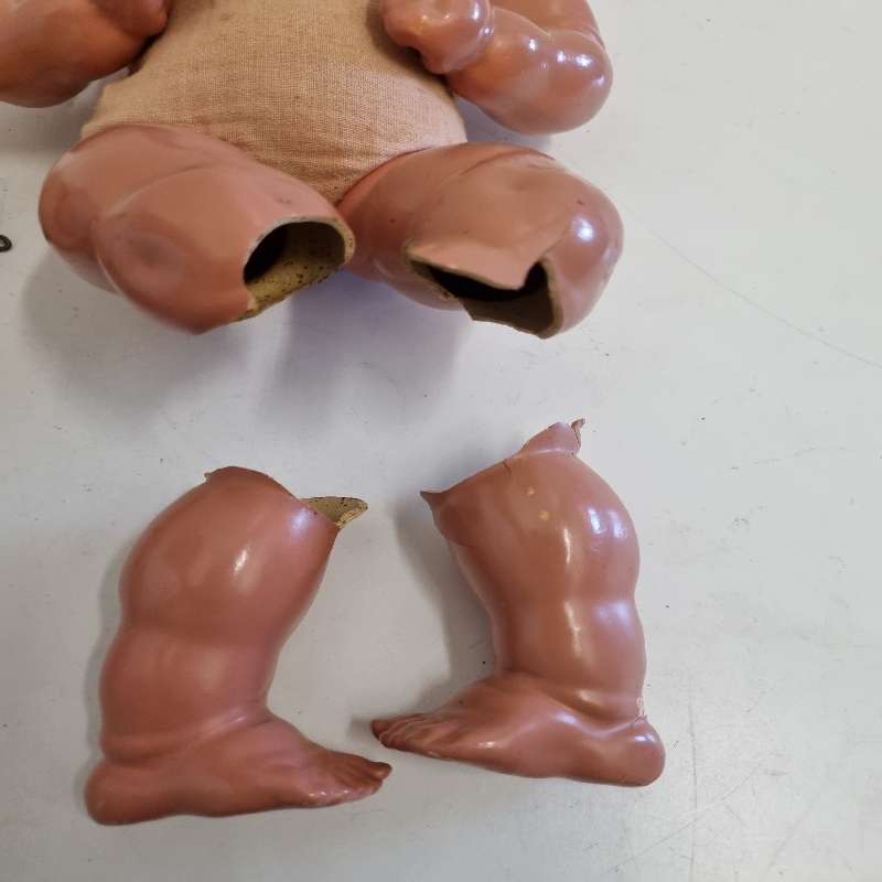 Antique dolls for parts or restoration - See pictures - What you see is what you get