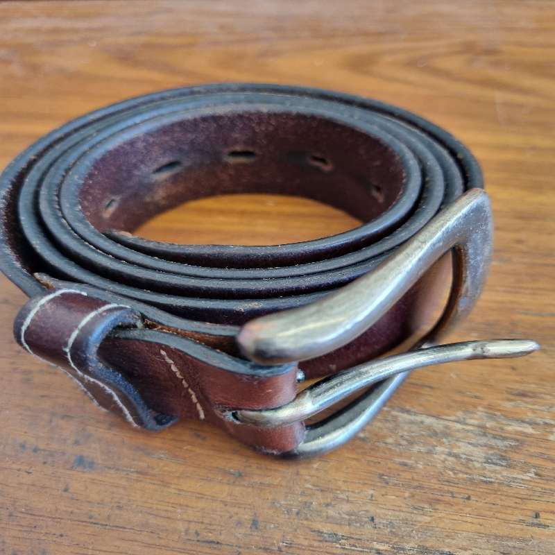 Brown Genuine Leather Belt - Large