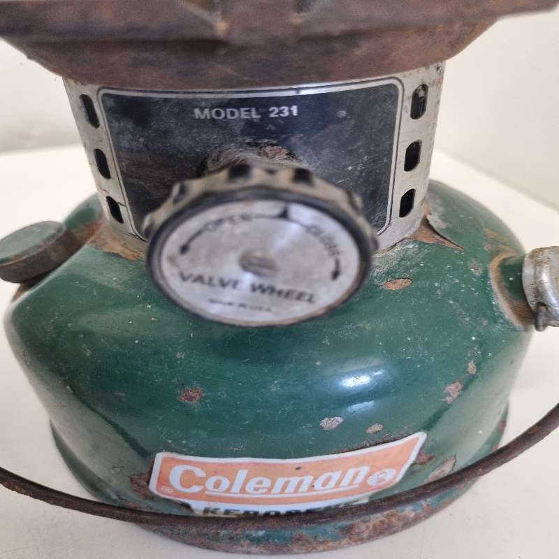 Vintage Coleman Lantern - Model 231 - No glass - See pictures.  What you see is what you get