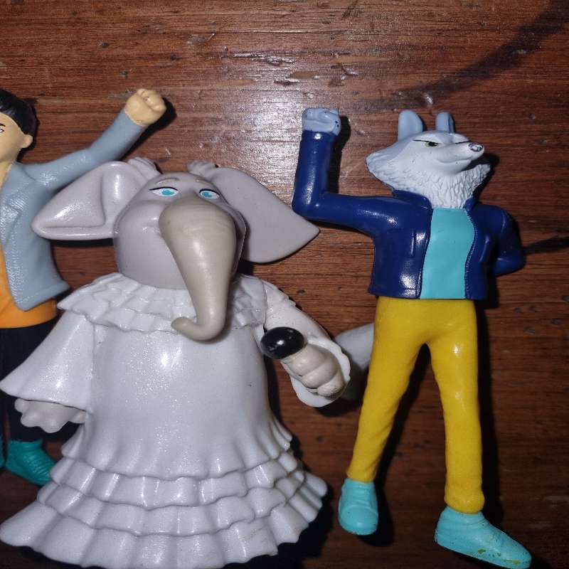 6 x MacDonald's Toys incl. Shrek, Sing, etc.