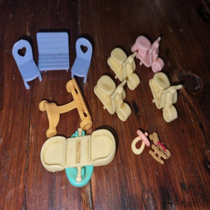 11 Piece Toy accessories - Scooters, Furniture, etc. See pictures
