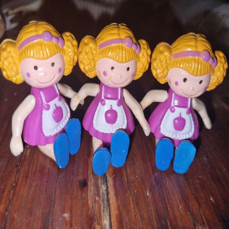 3 x Vintage 90s Pretty Sally Dolls - 6cm