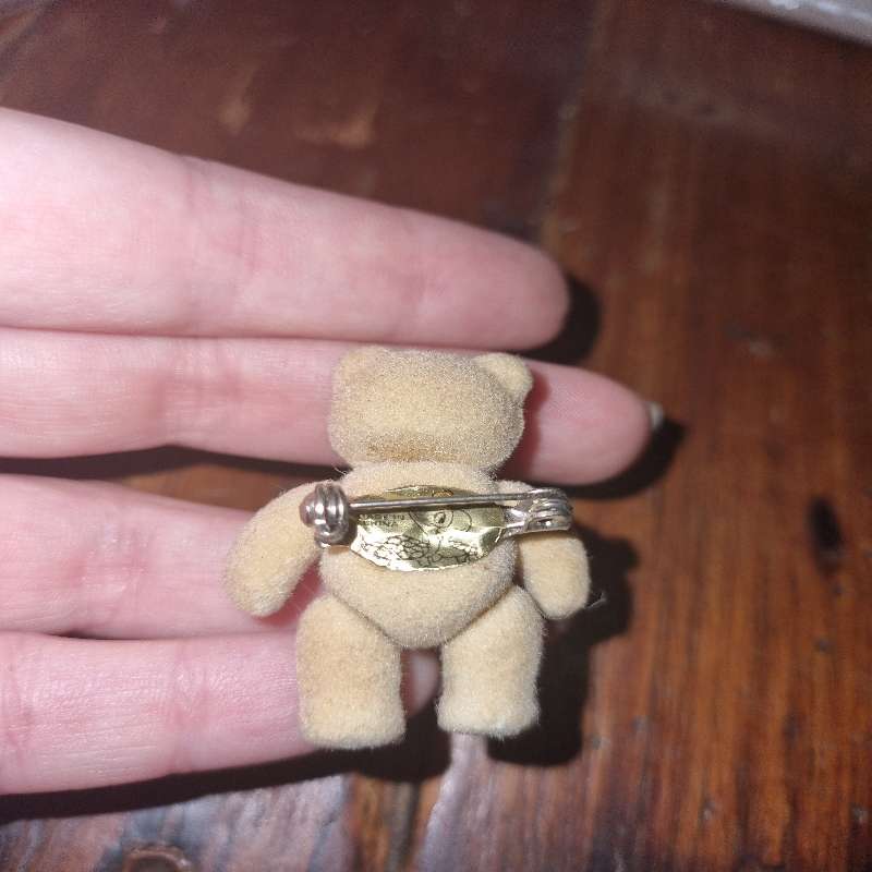 Teddy Brooch with movable arms and legs