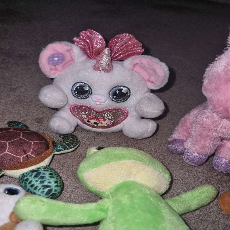 10 x Soft Toys / Stuffed animals incl. frog, bunny, etc.
