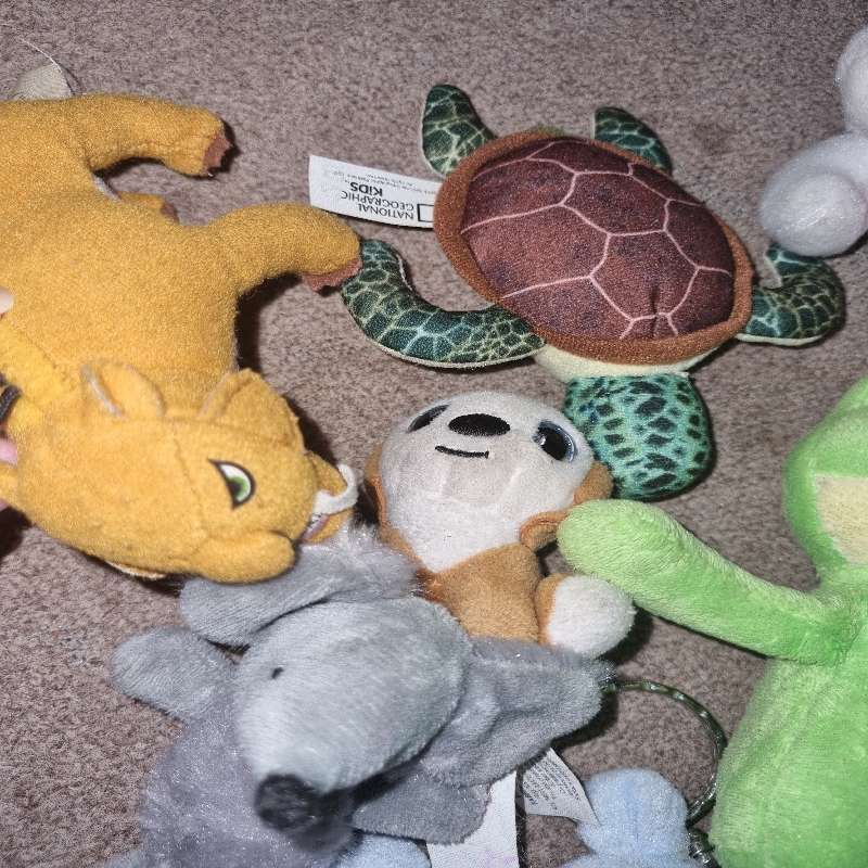 10 x Soft Toys / Stuffed animals incl. frog, bunny, etc.