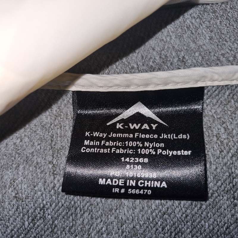 Ladies K-Way Jemma Fleece Jacket - Size L (Small mark - not really noticeable)