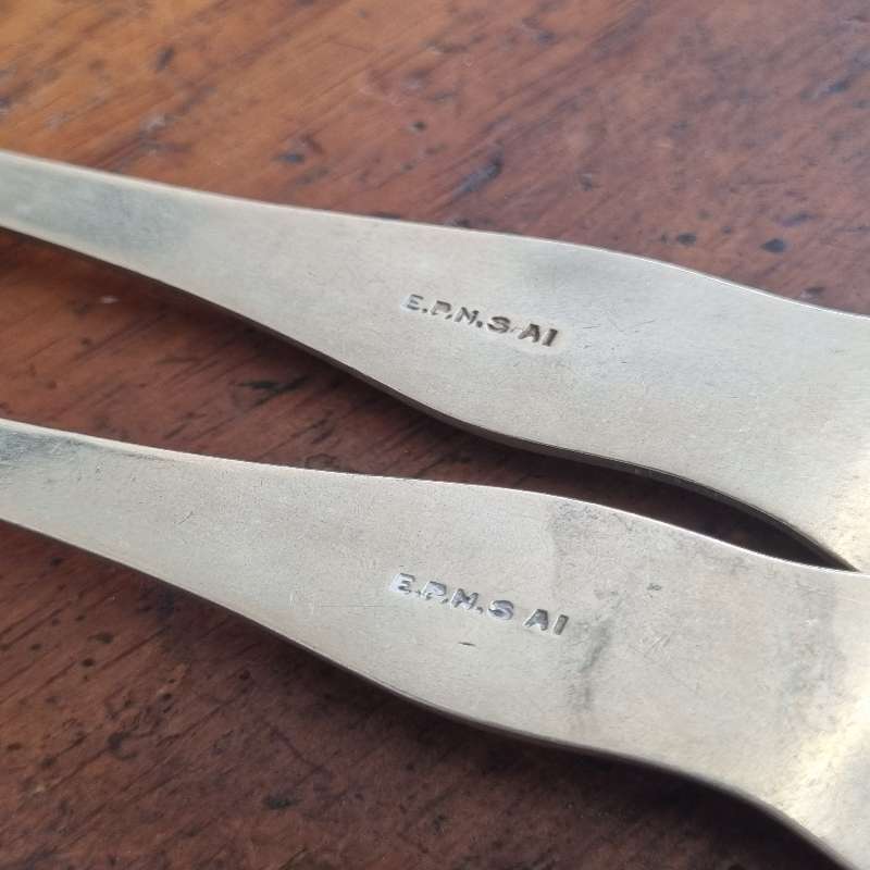 2 x Large Vintage Forks - EPNS