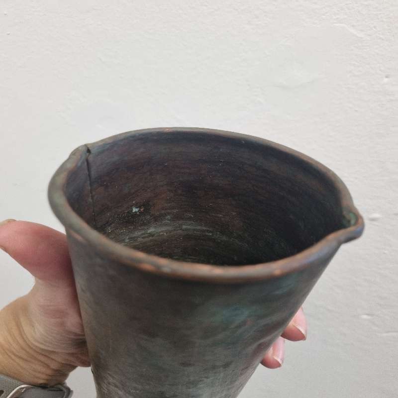 Antique copper jug / item - Not sure what this is