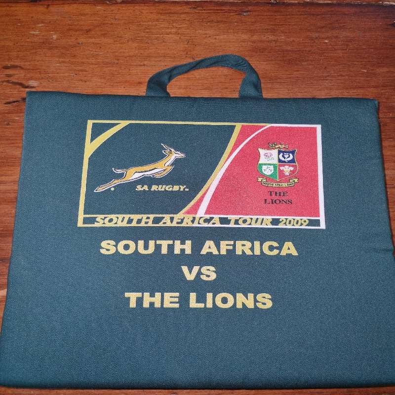 SA Rugby Supporters Cushion - SA vs The Lions Tour 2009 - Rugby Memorabilia