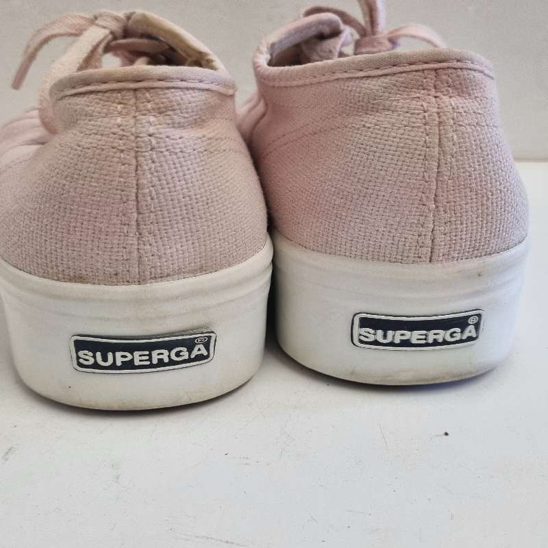 Pink Superga Platform Sneakers - Size 37