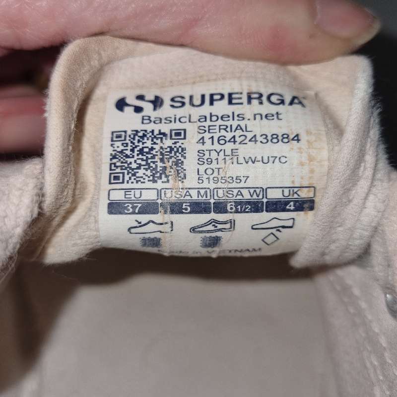 Pink Superga Platform Sneakers - Size 37