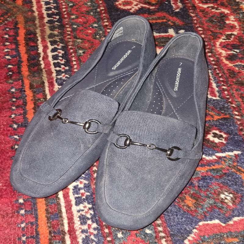 Navy Woolworths Flats - Size 7 - Never worn