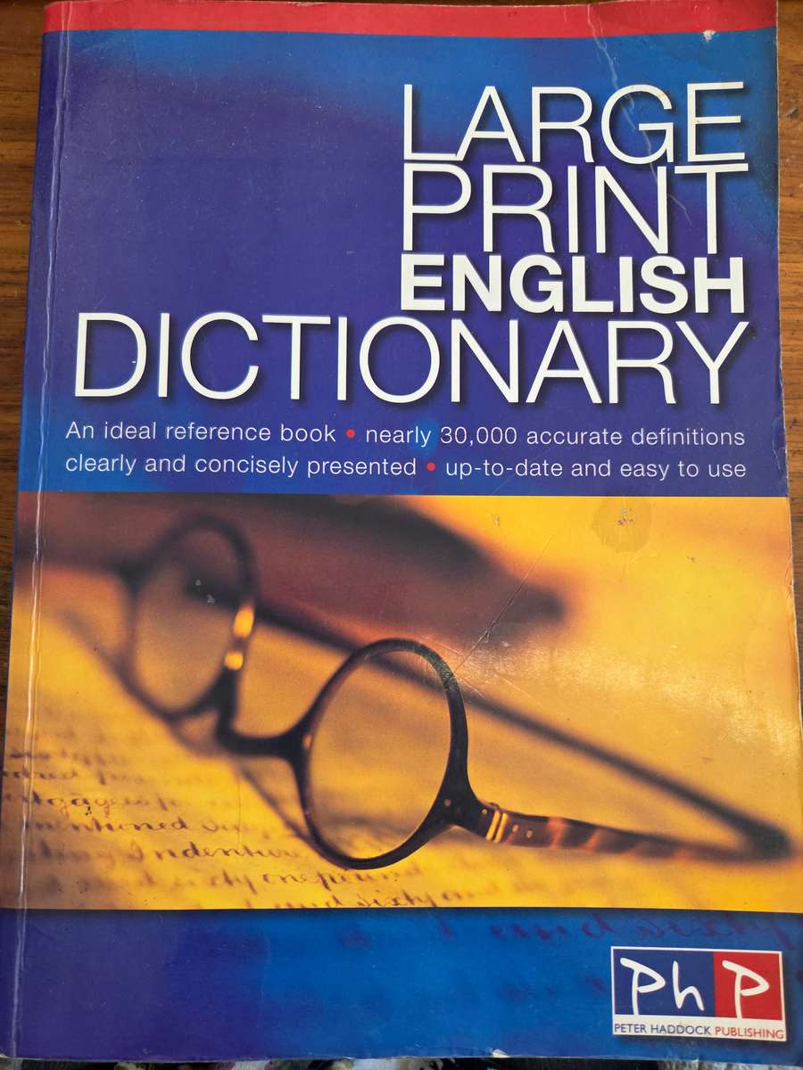 Large Print English Dictionary