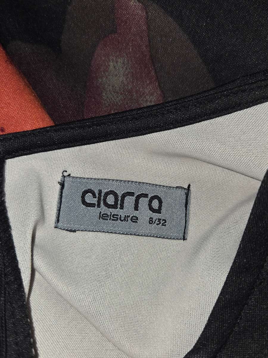 Beautiful Black dress with floral detail - Size 8