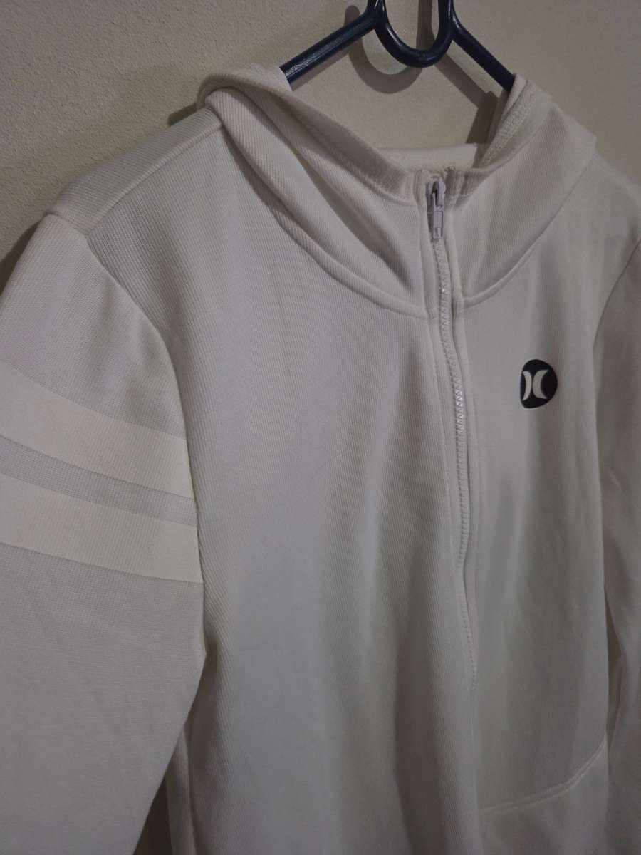 Hurley Hooded Top - White - Size L