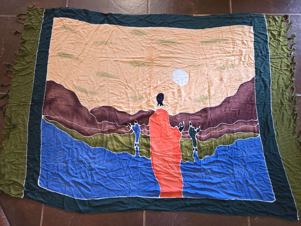 Large African themed throw / scarf / sarong