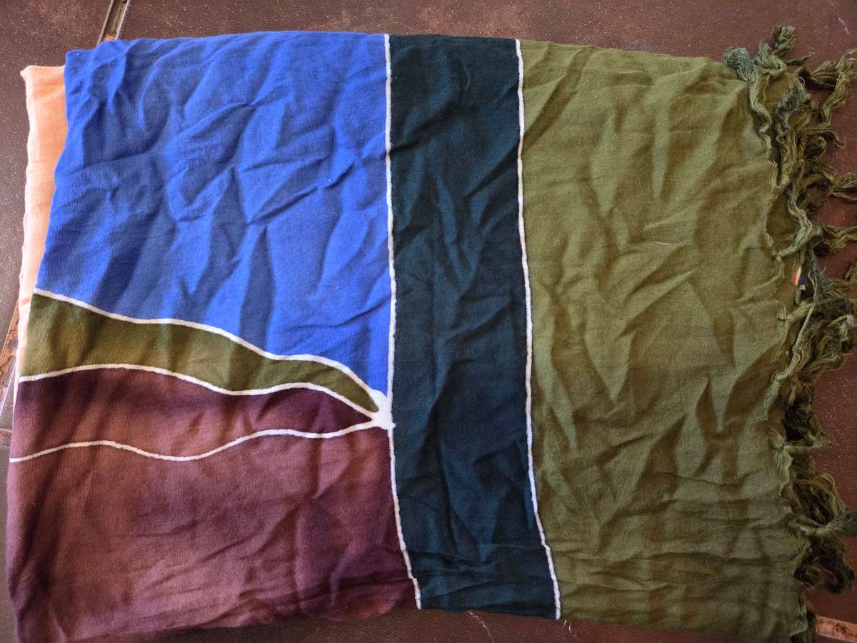 Large African themed throw / scarf / sarong