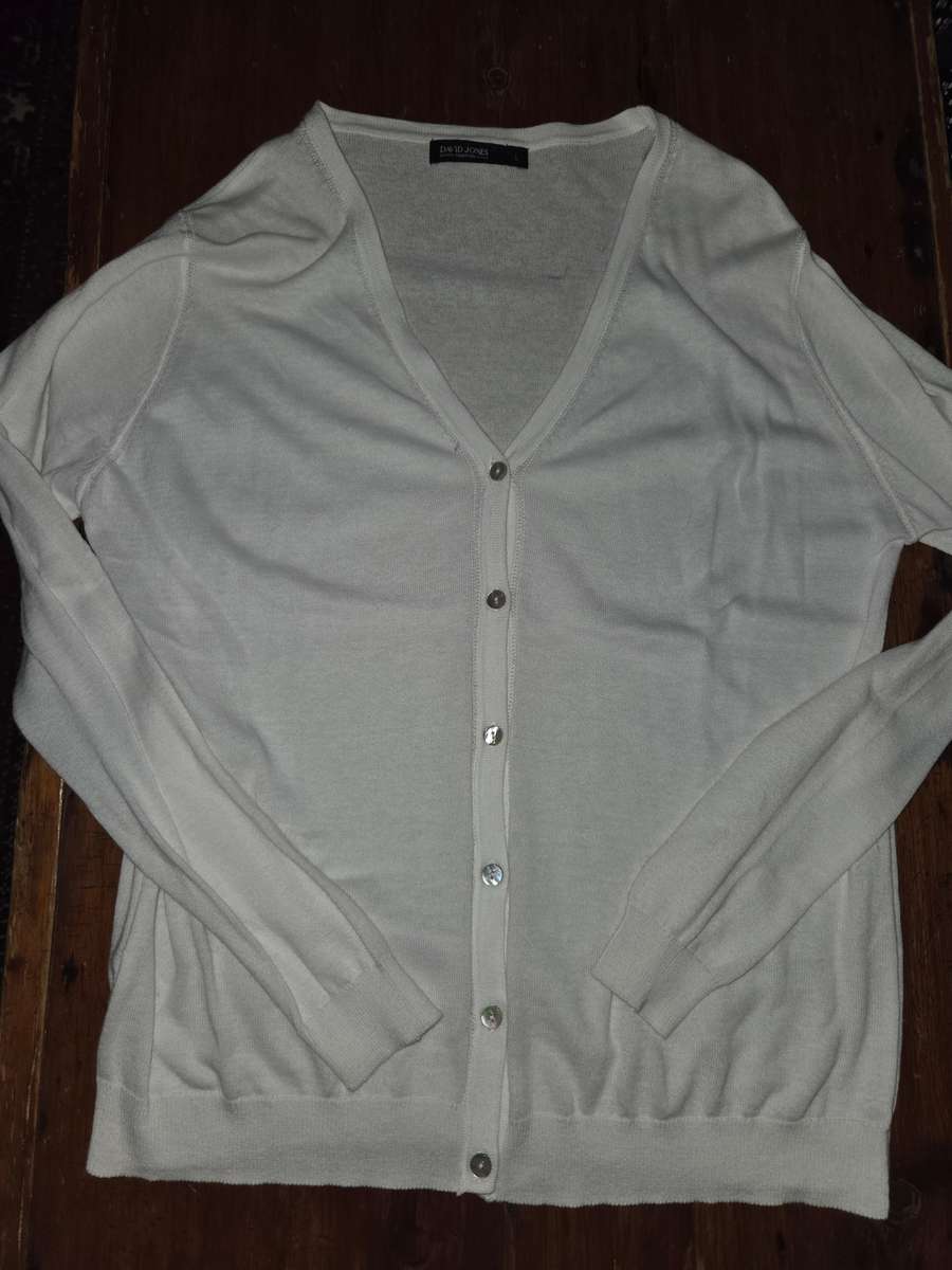 David Jones Knitwear - White - Size L