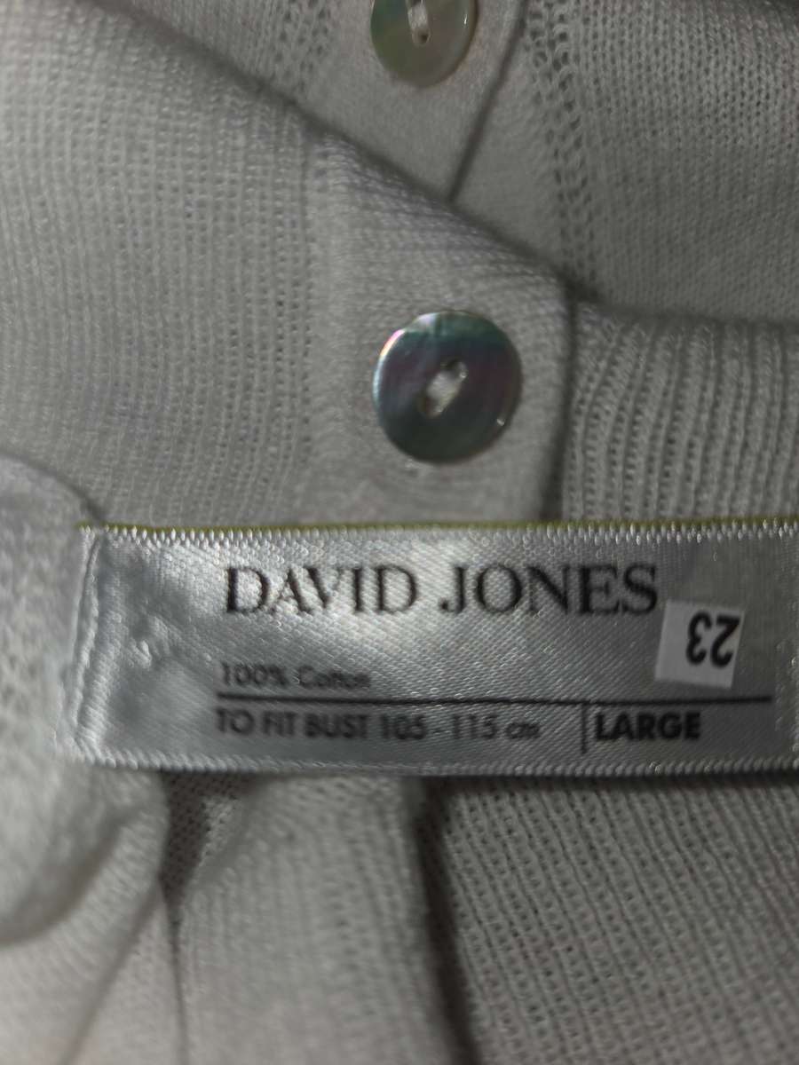 David Jones Knitwear - White - Size L
