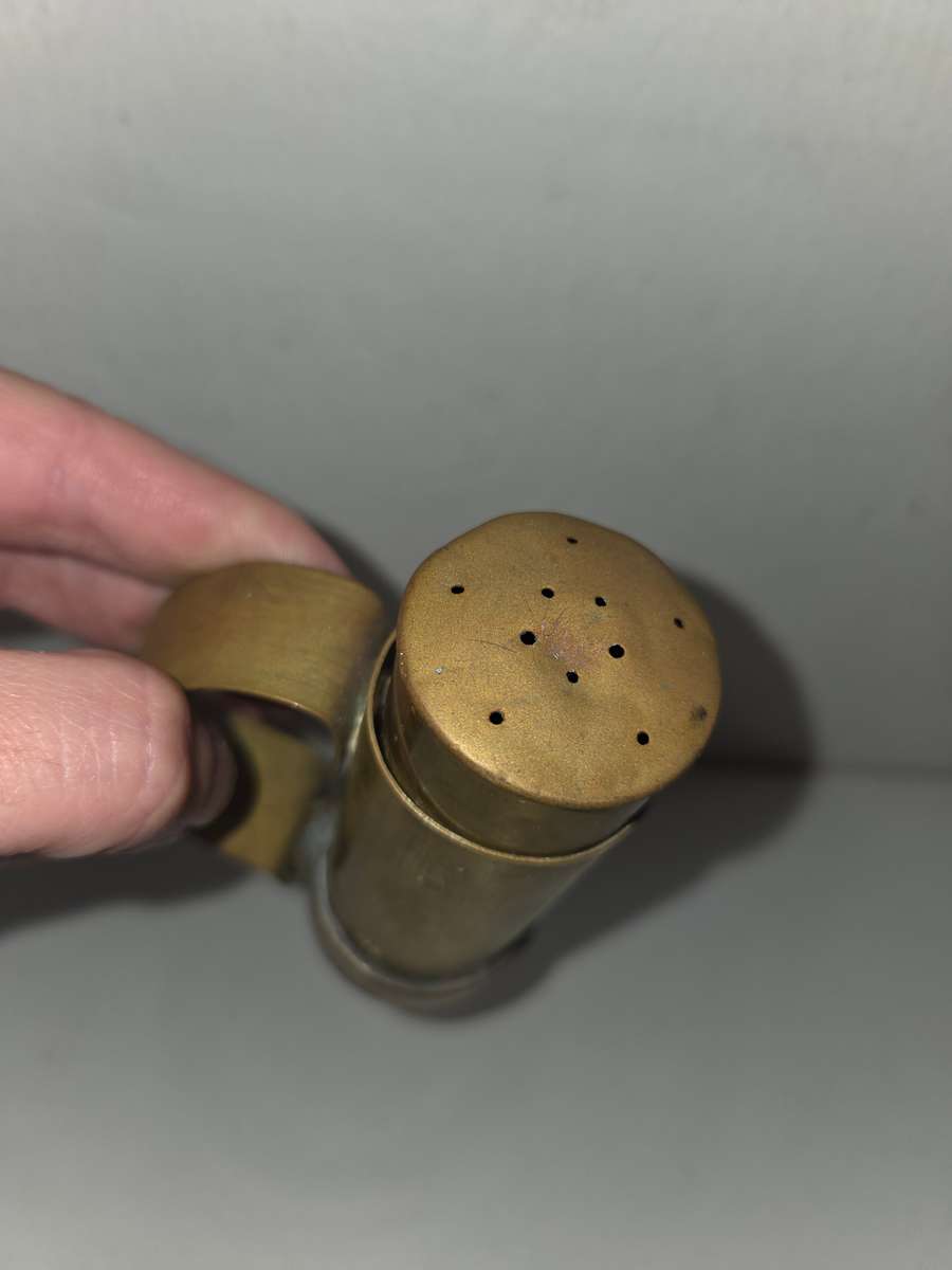 Vintage Brass Salt Shaker