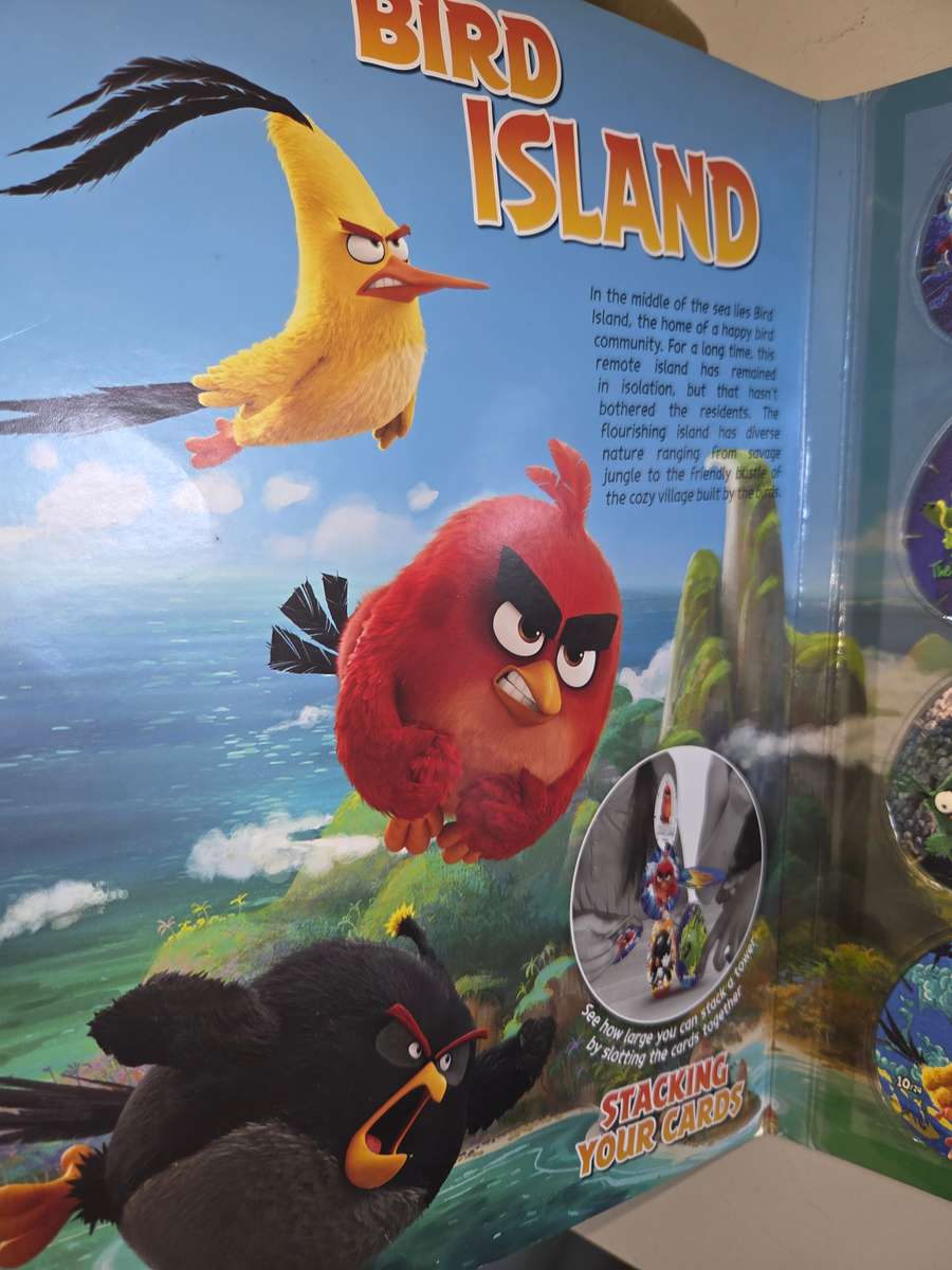 Angry Birds Lenticular Card Album with cards - 2 missing