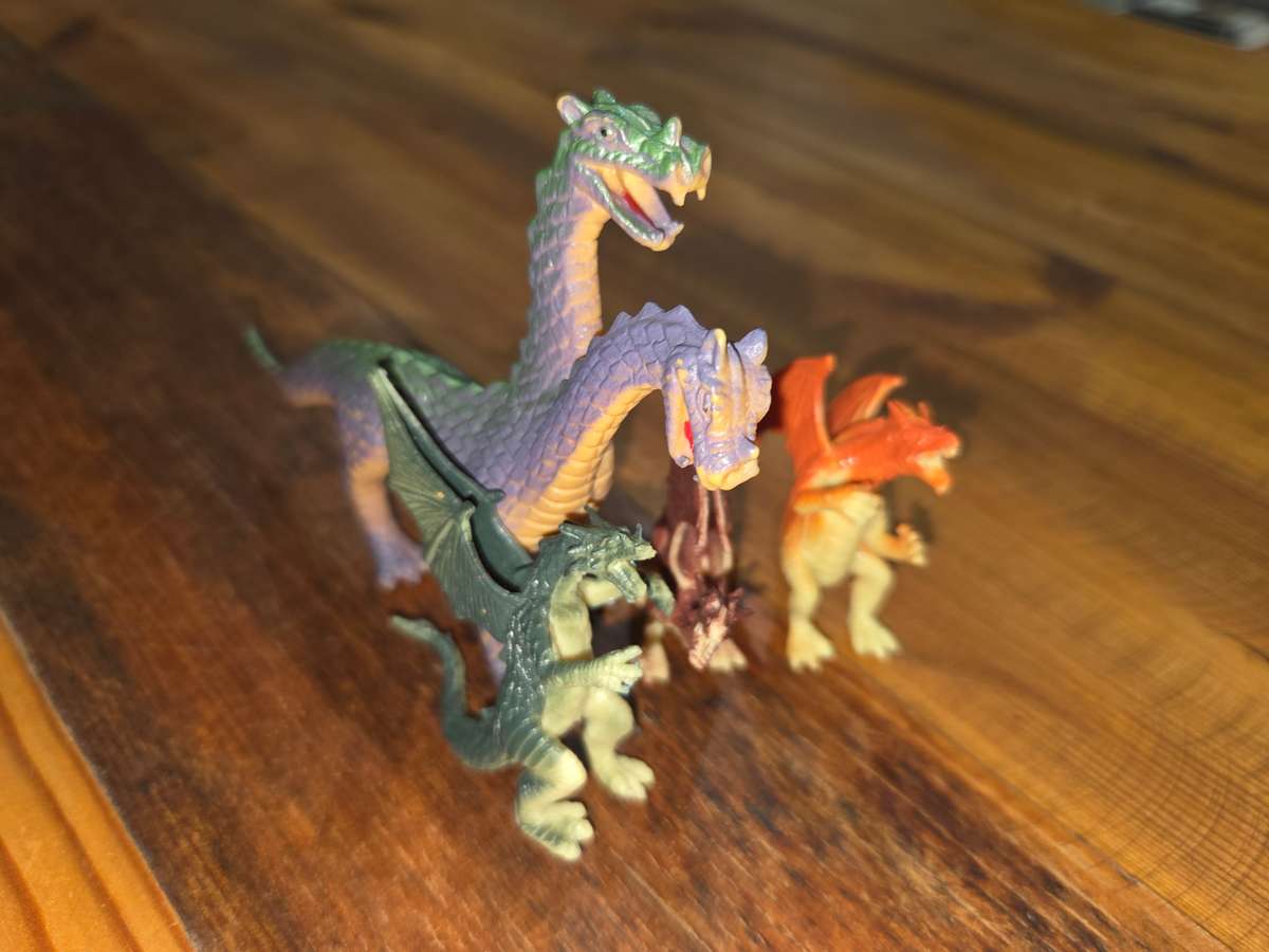4 x Dragon Figurines / Toys