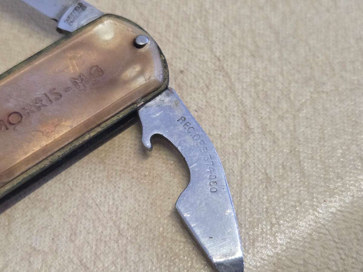 Small Knife and Bottle Opener - Sheffield England - Morris MG